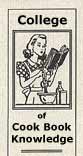 Useful Information Concerning Cook Books